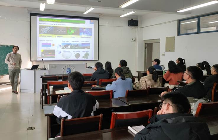 合肥工业大学博导罗林保教授应邀来我校作学术报告